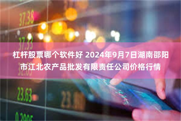 杠杆股票哪个软件好 2024年9月7日湖南邵阳市江北农产品批发有限责任公司价格行情