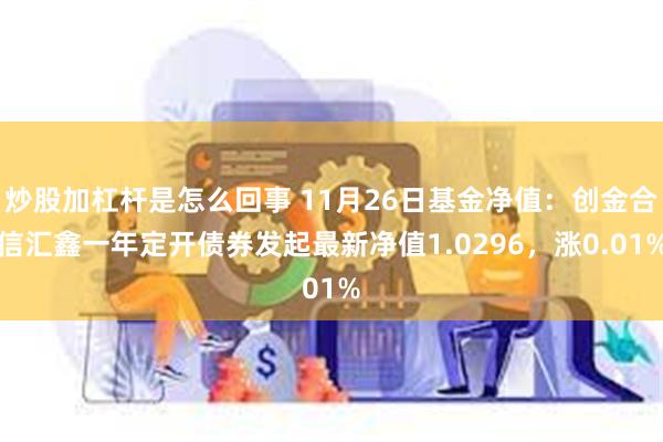 炒股加杠杆是怎么回事 11月26日基金净值：创金合信汇鑫一年定开债券发起最新净值1.0296，涨0.01%