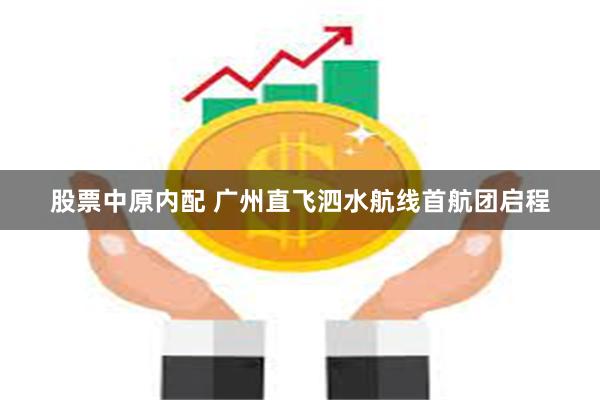 股票中原内配 广州直飞泗水航线首航团启程